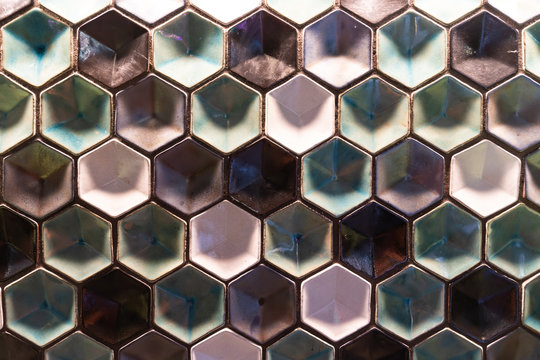 Coulered Hexagons Pattern © Thomas