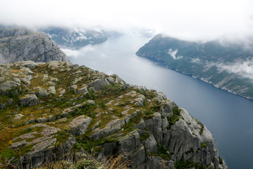 Mountains in the south of Norway on a sunny day.