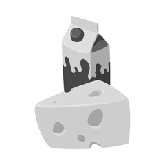 Vector illustration of food and drink logo. Set of food and store stock vector illustration.