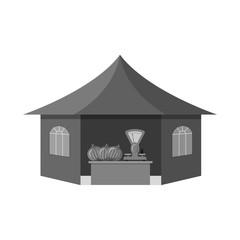 Vector design of market and exterior icon. Set of market and food vector icon for stock.