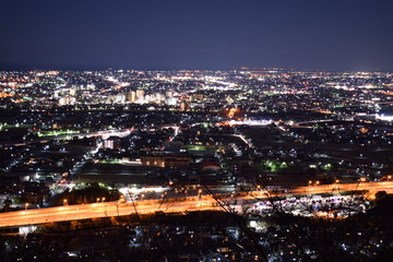 Obraz premium 焼津市 夜景