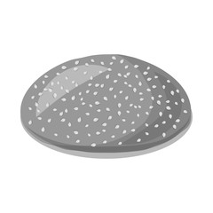 Vector illustration of burger and sandwich icon. Collection of burger and slice stock symbol for web.