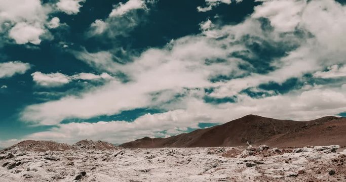 Time Lapse, Salt Desert, Salar De Arizaro, Argentina (cine version)