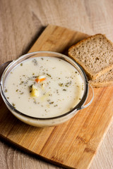 Hot cucumber soup