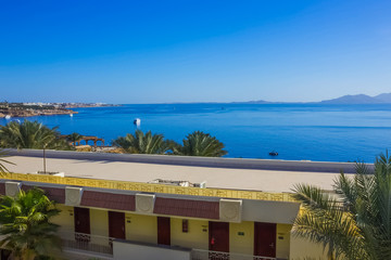 Red sea beach at sunny day