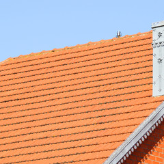 The house with a roof of tiles