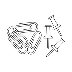 Isolated object of office and supply logo. Set of office and school vector icon for stock.