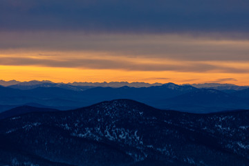 Beautiful Sunrise at mountain, Alps. sunrise, sunset. mountain valley. sunrise over black forest mist. stock photo footage. Forest Hill landscapes Dawn is very beautiful