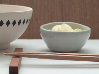 bowl and chopsticks