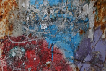 colored stone texture of dirty paint on old wall