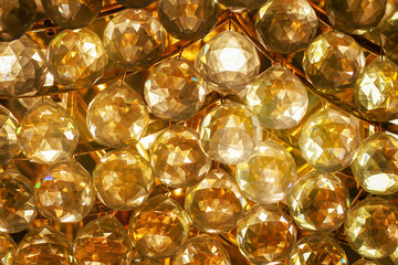 golden crystal ball background