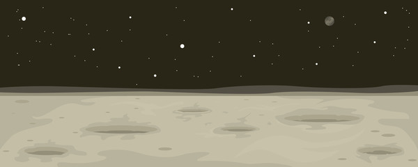 Moon Landscape Background