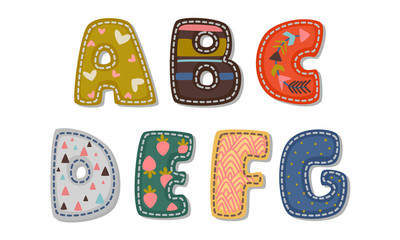 Beautiful print on bold font alphabets for kids part 1