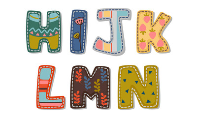 Beautiful print on bold font alphabets for kids part 2