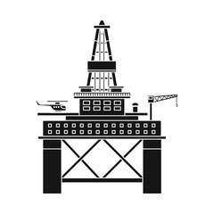 Vector design of oil and gas sign. Set of oil and petrol stock symbol for web.