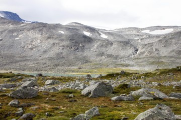 mountain landscape with lake