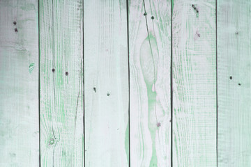 Old wooden green background with texture