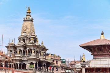 View of Krishna Mandir Temple and Patan Durbur Square