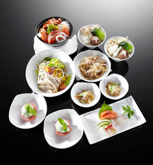 Delicious Japanese cuisine, set menu