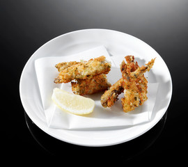 Delicious Japanese cuisine, tempura fried