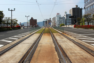 Naklejka premium 路面電車