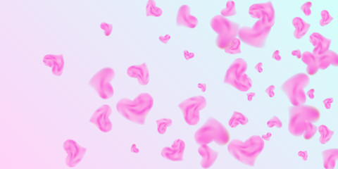 Obraz na płótnie Canvas Hearts of confetti for valentines day