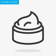 Cream Cosmetics icon Pixel Perfect Editable Stroke Vector