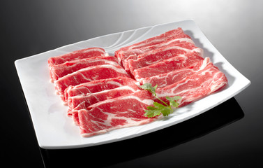 Delicious Japanese food, hot pot raw ingredients