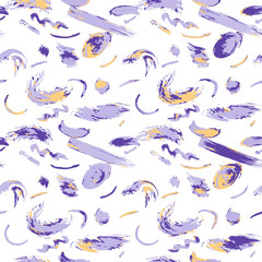 Seamless pattern ink line modern style. Vector grange print