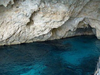 Grotte ile de Paxos en Gr&egrave;ce