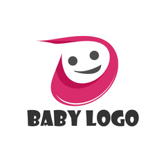 Baby funny stock logo template.