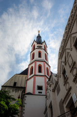 Fototapeta na wymiar Kirche in cesky krumlov