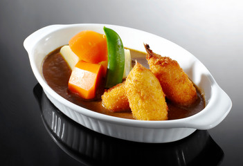 Delicious cuisine, curry snacks