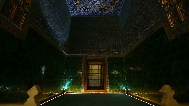 Bursa Ottoman Yesil Turbe Mosque Interior 3