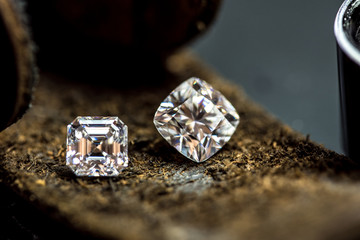 Diamonds Cushion and Asscher Cut