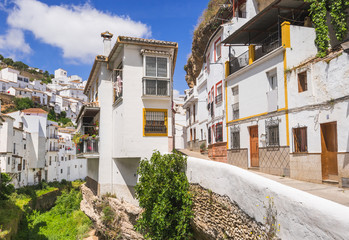 Setenil de las Bodegas village, one of the beautiful white villages (Pueblos Blancos) of Andalusia, Spain