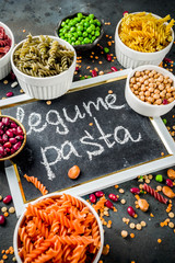 Various legume pasta