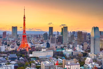 Fotobehang Tokyo, Japan cityscape © SeanPavonePhoto