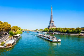 Deurstickers Eiffeltoren Eiffeltoren in Parijs, Frankrijk
