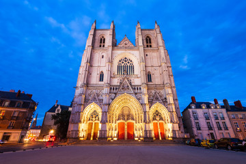 Fototapeta na wymiar St. Peter Cathedral in Nantes