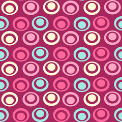 Fototapeta na wymiar Seamless abstract geometric pattern with the image of rings and circles.