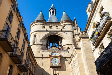 Fototapeta na wymiar La grosse cloche tower, Bordeaux