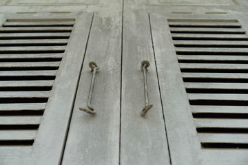 Backgrounds White window old wood