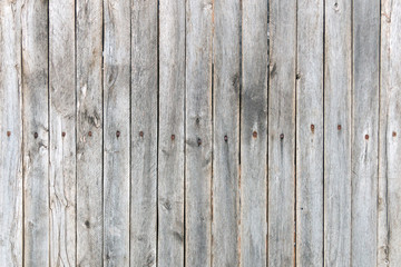 Old wood texture background (wooden fence with nails hats)