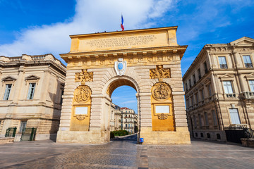Fototapeta na wymiar Triumphal Arch Arc Triomphe, Montpellier