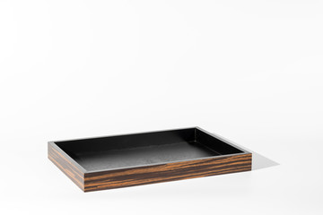 Brown wood tray