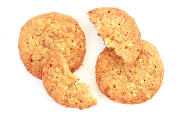 Cereal healthy nutrition cookies with different seeds