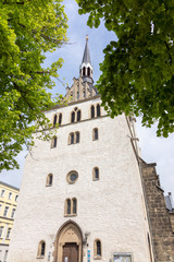 Die Stadtkirche St. Peter in Eisenberg, Thüringen, Deutschland