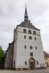 Fototapeta na wymiar Die Stadtkirche St. Peter in Eisenberg, Thüringen, Deutschland