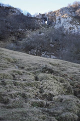 Ojo Atxulaur mountain in Gorbea, Basque country 